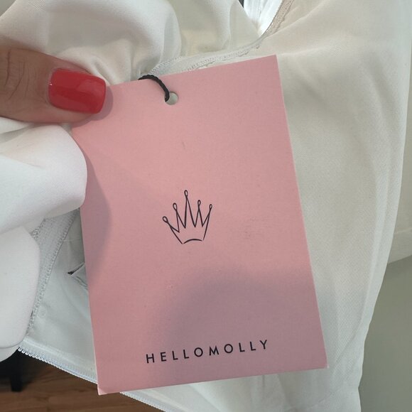 Idolise Off Shoulder Frill Midi Dress - Hello Molly - Picture 2 of 3